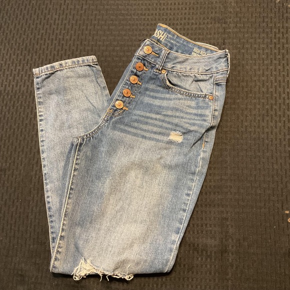Rewash Denim - Rewash Jeans Womens 5/27 High Rise Mom Button Fly Distressed Vintage Reunion